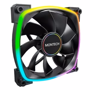 Montech korpusa ventilators 140mm RX140 PWM melns