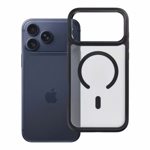 Aizsargvāciņš ierīcei iPhone 18 Pro Max / 17 Pro Max: Forcell F-Protect Smoke Hybrid Premium, saderīgs ar MagSafe, krāsa – melna