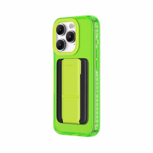 Amazing Thing Titan Pro Neon Mag maciņa apvalks 10FT IP156.1PTWGN Iphone 15 Pro zaļa ar statīvu