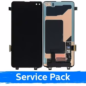 LCD displejs saderīgs ar Samsung G975 S10 Plus melns (Service Pack) (NF versija)