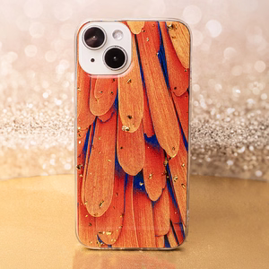 Gold Glam viedtālruņa apvalks iPhone 11 oranžs