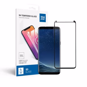 Aizsargstikls Blue Star - SAMSUNG Galaxy S8 Pilns pārklājums (ar pilnu līmi, rāmis draudzīgs) melns