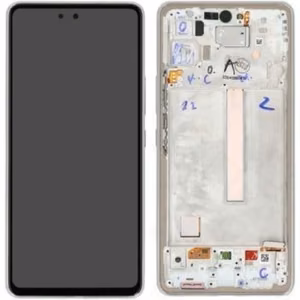 LCD screen Samsung A536 A53 5G 2022 ar touch screen un frame Awesome Peach original (service pack)
