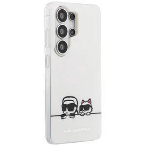 Karl Lagerfeld maciņš IML Peekaboo Karl un Choupette MagSafe priekš Samsung Galaxy S26 Ultra caurspīdīgs