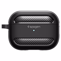 Spigen Rugged Armor viedtālruņa apvalks Apple AirPods Pro 1 / 2 - matēts melns