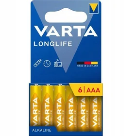 VARTA sārmu baterija R3 (AAA) Longlife 6 gab.