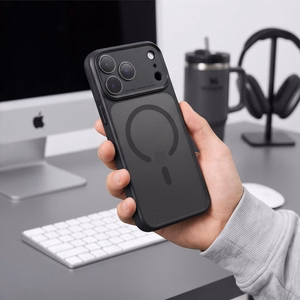 Tech-Protect MagPrime MagSafe CC maciņš, paredzēts iPhone 18 Pro / iPhone 17 Pro, matēti melns
