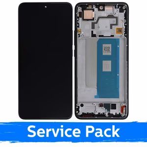 LCD displejs saderīgs ar Xiaomi Poco F5 Pro 5G ar rāmi / melns / (Service Pack)