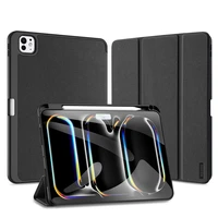 Dux Ducis Domo viedtālruņa apvalks ar atloku un viedo miega režīmu iPad Pro 11" 2024 - melns