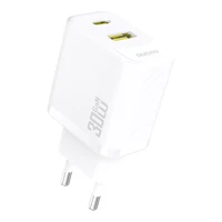 Dudao A27TEU PD 30W GaN USB-A USB-C Wall Charger - White