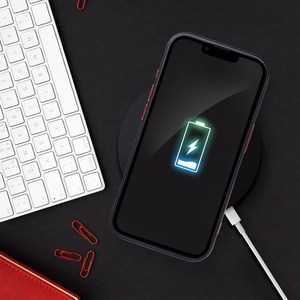 COLOR EDGE MAG COVER magnētiskais viedtālruņa apvalks, savietojams ar MagSafe, IPHONE 16 Pro Max, melns un sarkans