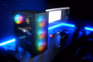 Logic DART PRO ARGB MIDI USB-C datora korpuss, melns
