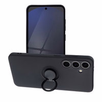 Silikona RING viedtālruņa apvalks SAMSUNG S24 FE melns
