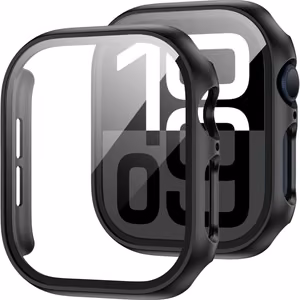Tech-Protect Defense360 rūdīta stikla viedtālruņa apvalks Apple Watch 10 (46mm) - melns