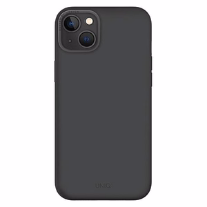 Uniq Lino Hue Magclick uzlādes viedtālruņa apvalks iPhone 14 Plus - pelēka