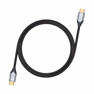 Kabelis HDMI 2.1 Forcell Cafule 8K 60Hz / 4K 120Hz - Ultra High Speed, HDR, eARC, VRR, 48Gbps 1 m melns