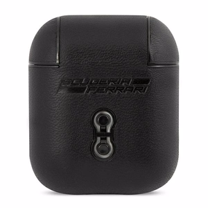 AirPods vāciņš Ferrari FESA2LEBK On Track Leather - melns