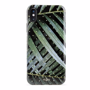 Puro Glam Tropical Leaves Brilliant Leaves vāciņš ierīcei iPhone XS Max
