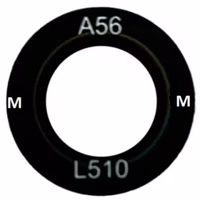 Samsung A566 A56 5G lens priekš camera Melns (lens Macro) 1pcs (service pack)