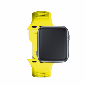 3mk silikona siksniņa Apple Watch, 38/40/41/42 mm, dzeltens, mazais izmērs