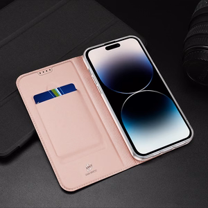 Viedtālruņa apvalks Skin Pro Wallet Case iPhone 15 Pro - rozā