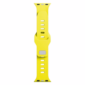 3mk silikona siksniņa Apple Watch, 38/40/41/42 mm, dzeltens, mazais izmērs
