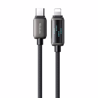 Mcdodo CA-2630 USB-C un Lightning kabelis, 36 W, LED displejs, 1,2 m