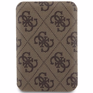 Guess беспроводной внешний аккумулятор 15W GUPB5FP4EMGW 5000mAh коричневый/коричневый 4G Leather Metal Logo MagSafe