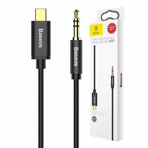 Baseus audio kabelis Yiven M01 USB-C - jack 3,5 mm 1,2 m melns