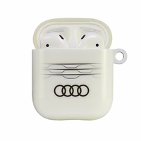 Audi IML ģeometrisks raksts AirPods 1 / 2 apvalks - balts