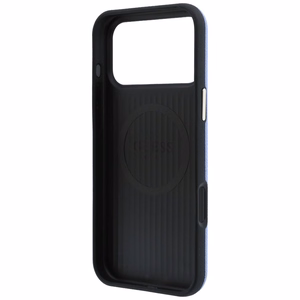 Guess Grained Round Strass Logo vāciņš modelim iPhone 18 Pro / 17 Pro, saderīgs ar MagSafe – zils