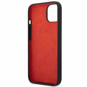 Viedtālruņa apvalks Ferrari FEHCP14MSIBBK iPhone 14 Plus 6.7 melns silikona metāla logotips
