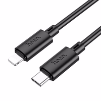 Kabelis USB C uz Lightning Hoco PD 27W 2 m X88 melns