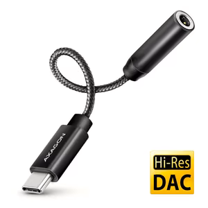 Axagon ADA-HC USB-C to 3.5mm Audio DAC Adapter 0.1m