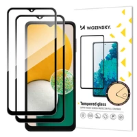 Wozinsky 2x komplekts īpaši izturīgs pilns līmes rūdītais stikls pilns ekrāns ar rāmi apvalkam draudzīgs Samsung Galaxy A13 5G / A23 / A23 5G melns
