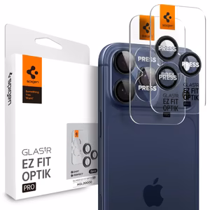 Spigen Optik.tR EZ Fit kameras aizsargs iPhone 14 Pro / Pro Max / 15 Pro / Pro Max – titāna zils, 2 gab.