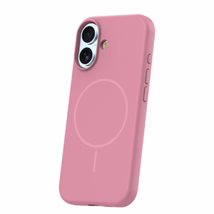Silicone Thin Mag maciņš iPhone 17 6,3" rozā