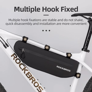 Rockbros AS-043 Velcro velosipēda soma, 3l - melna