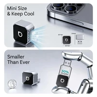 Bezvadu CarPlay/Android Auto adapteris Ottocast Mini Cube melns