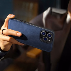 Maciņš X-Level "Earl III Collection" paredzēts Apple iPhone 16 Pro Max zils