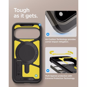 Spigen Tough Armor Mag MagSafe maciņš, paredzēts Google Pixel 11, tumši pelēks