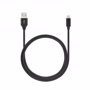 SEEK TOTI USB-A uz Micro USB, 2 m pīts kabelis 2A, melns