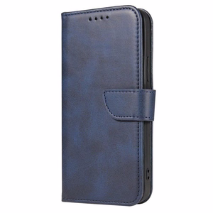 Magnet Case elegants viedtālruņa apvalks ar vāciņu un statīva funkciju Samsung Galaxy A73 zils