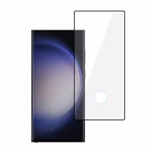 Tel Protect Full Glue 6D rūdīts stikls priekš SAMSUNG GALAXY S23 ULTRA BLACK (ar pirkstu nospiedumu atbloķēšanu)
