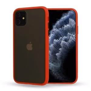 Vennus Color Button Bumper viedtālruņa apvalks Samsung Galaxy A20S sarkans