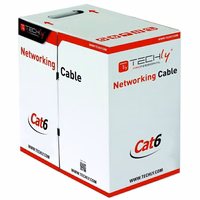 Techly U/UTP Hank Cable Cat.6 CCA 305m Solid pelēks