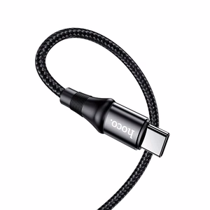 Kabelis USB-C uz USB-C Hoco PD 5A 100W 1 m X50 melns
