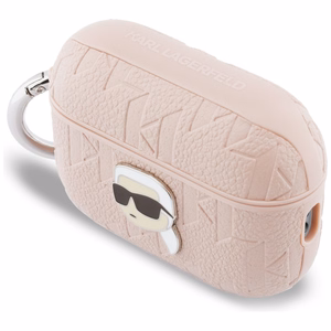 Karl Lagerfeld Monogram Karl Head Maciņš for AirPods Pro 3 - rozā