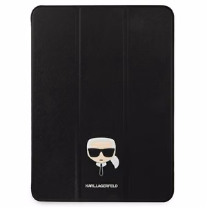 Karl Lagerfeld Saffiano Karl Head atvāžamais maciņš iPad Pro 11 collu melns