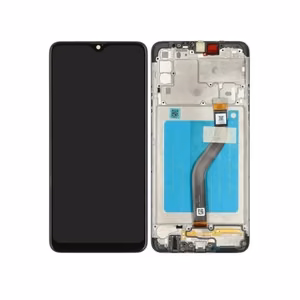 LCD ekrāns Samsung A528 A52S 5G ar skārienjūtīgo ekrānu un rāmi, oriģināls Awesome Black (servisa komplekts)